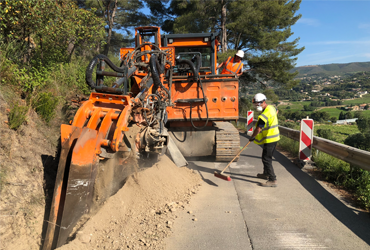 La Cadière-d'Azur - Travaux d'enfouissement